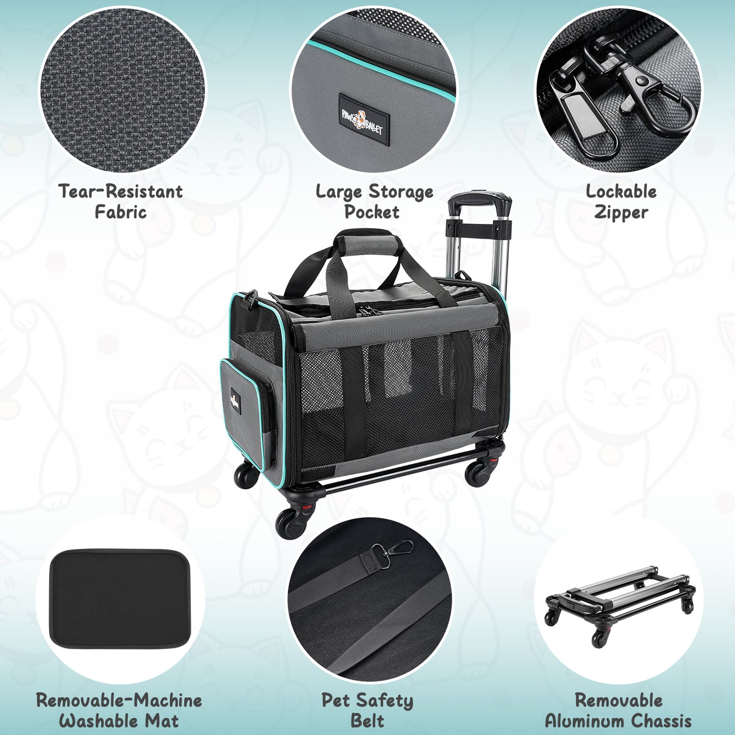 Pet Rolling Carrier