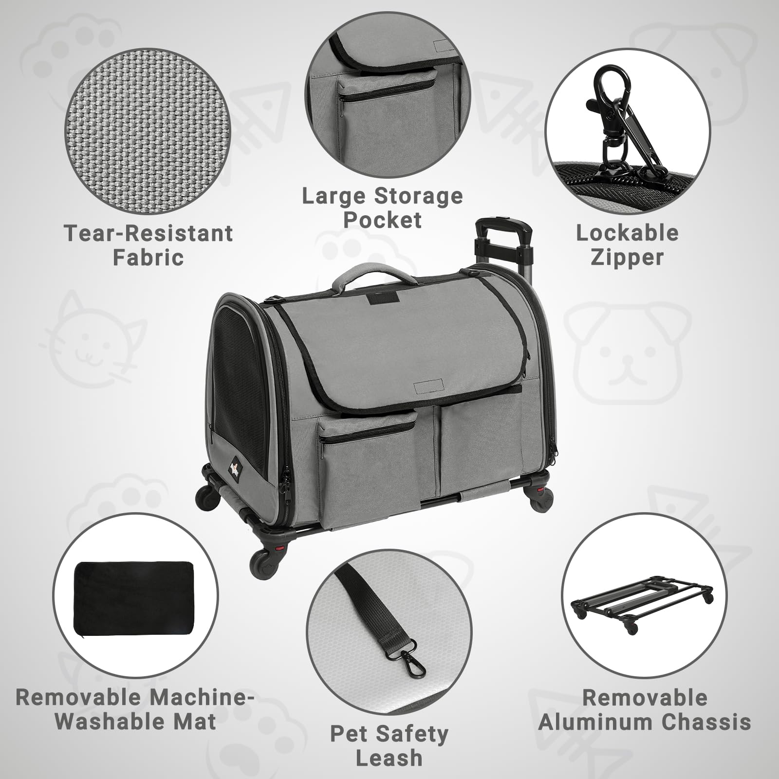 Pet Rolling Carrier