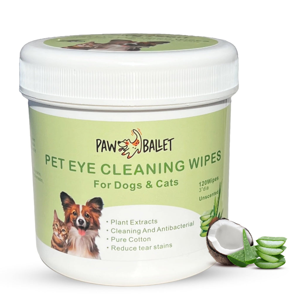 Paw Ballet Pet Eye Wipes for Cats & Dogs