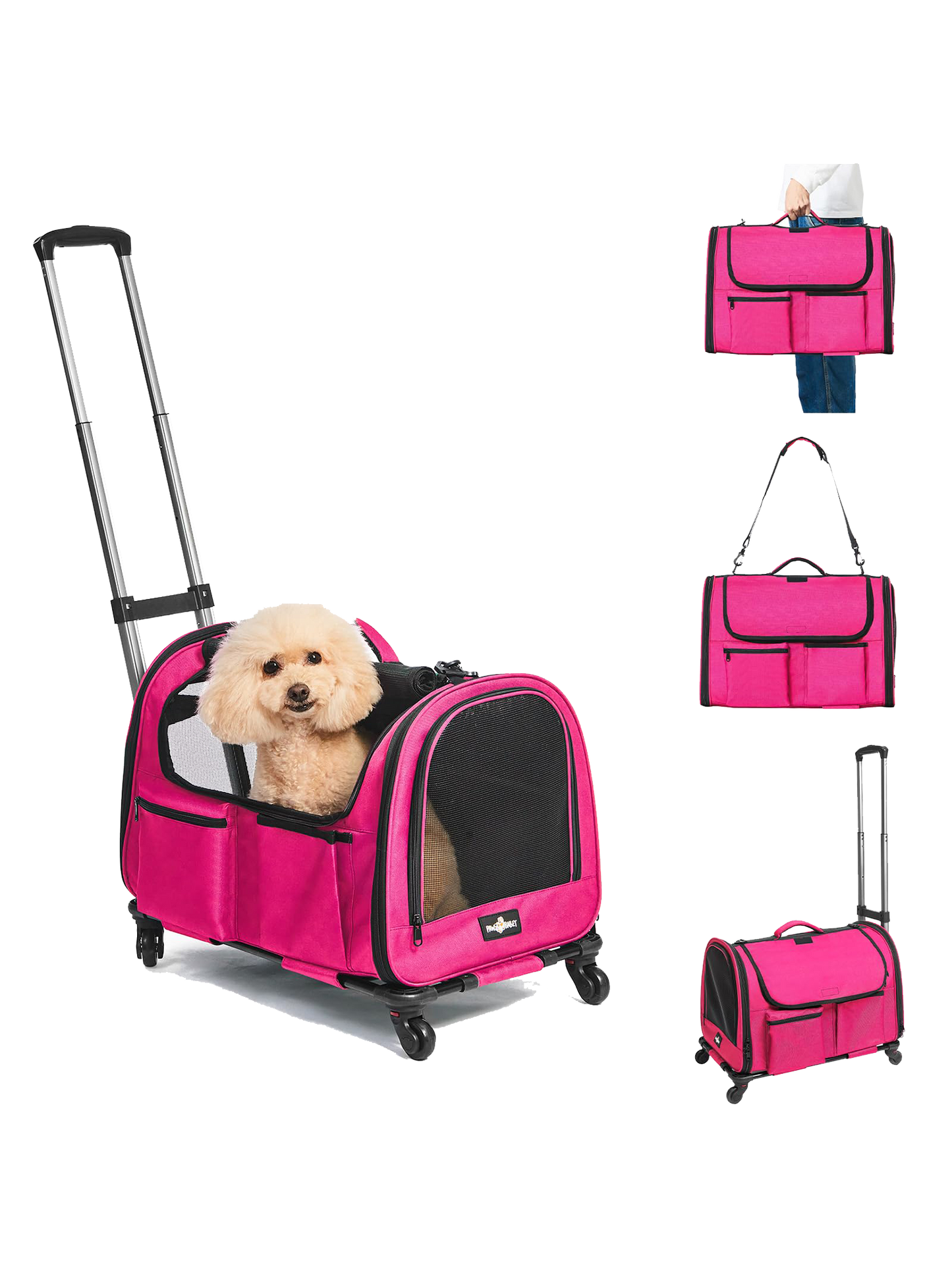 Large Pet Rolling Carrier