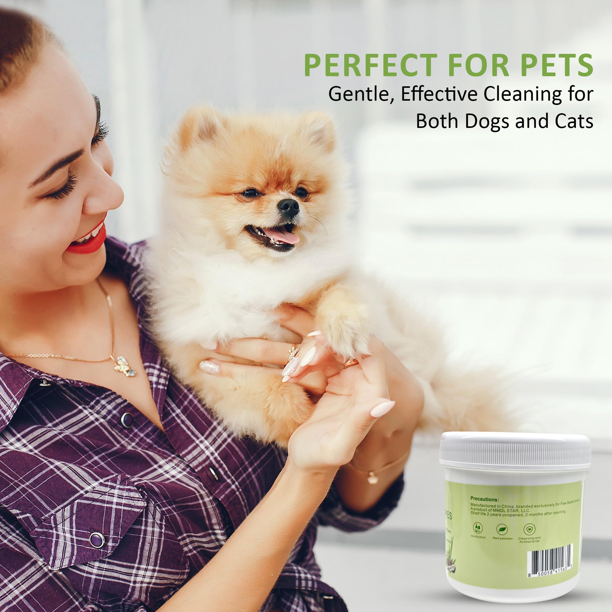 Paw Ballet Pet Eye Wipes for Cats & Dogs
