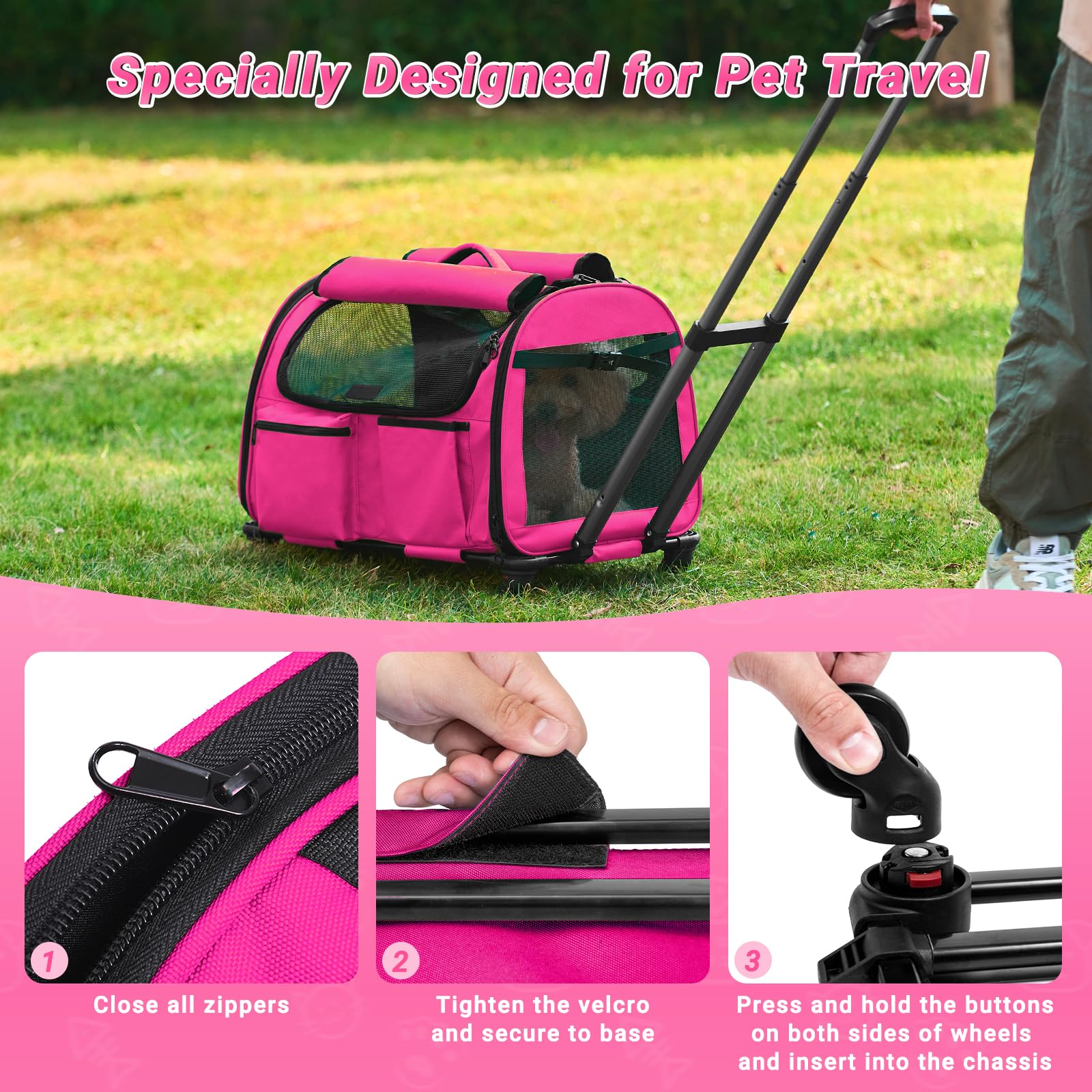 Pet Rolling Carrier