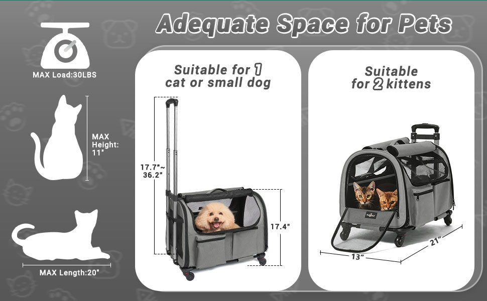 Pet Rolling Carrier