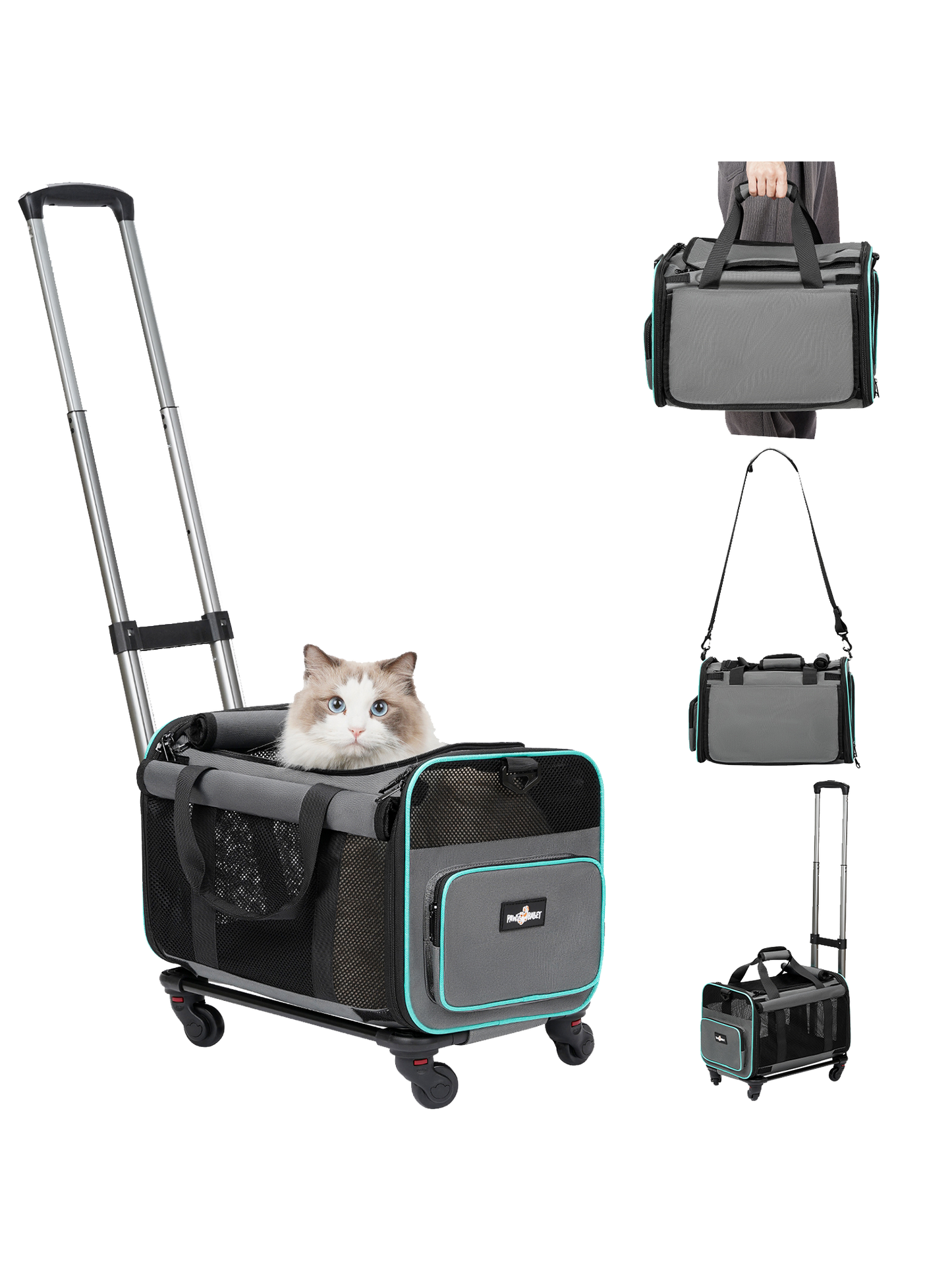 Compact Pet Rolling Carrier