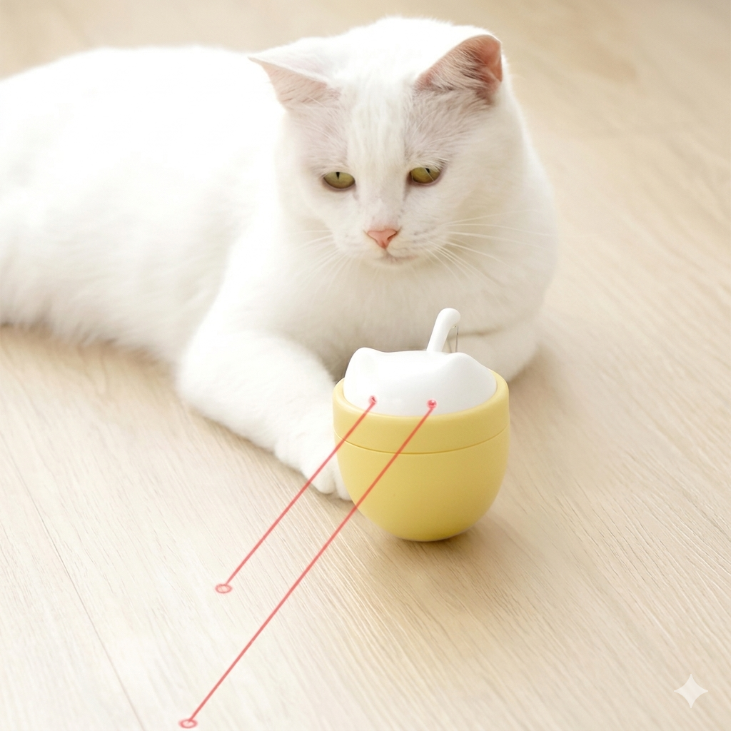 Dual-Laser Rotating Smart Interactive Cat Toy