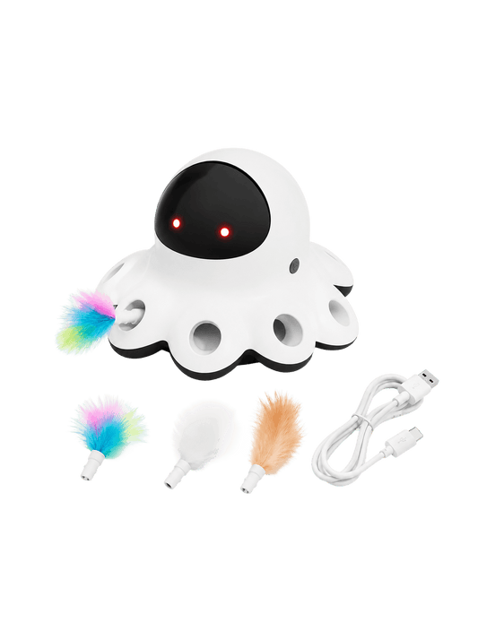Laser Cat toy with feather