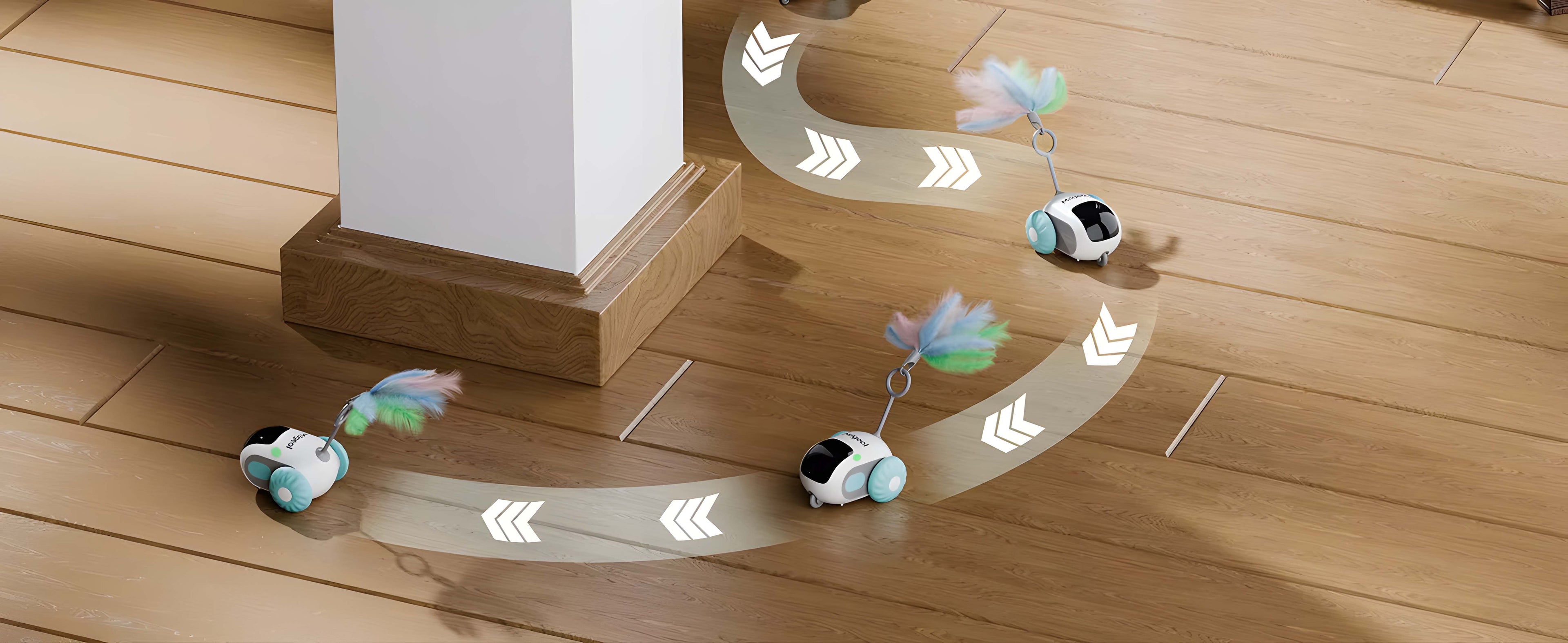 Smart Interactive Cat Car Toy (Automatic + Remote Control)