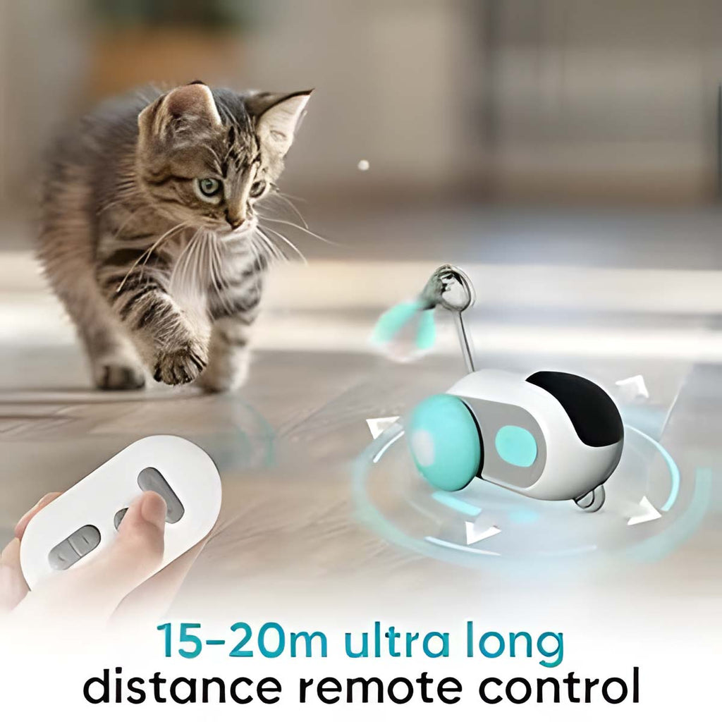 Smart Interactive Cat Car Toy (Automatic + Remote Control)