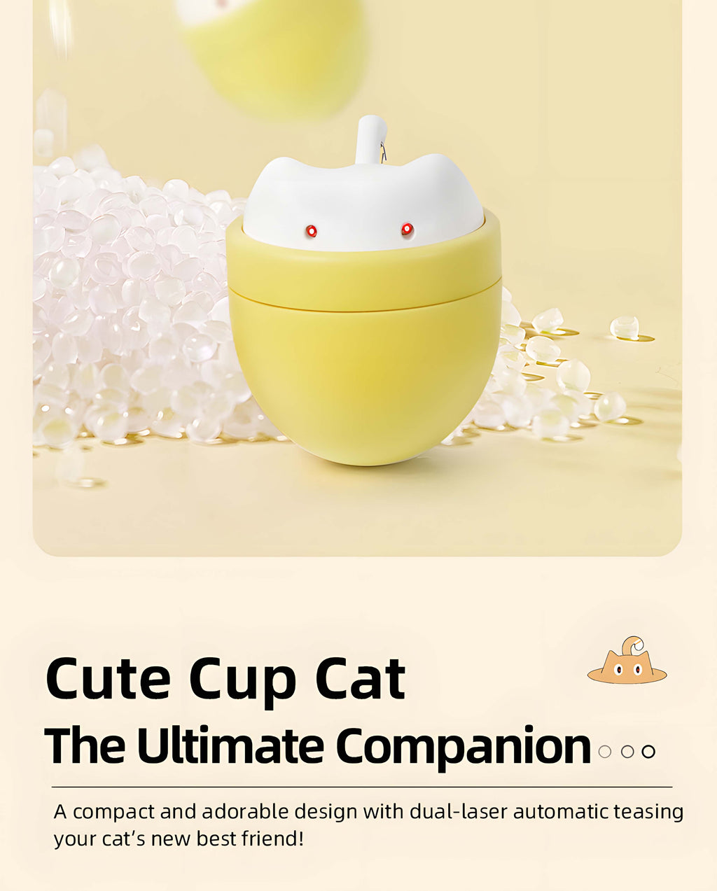 Dual-Laser Rotating Smart Interactive Cat Toy