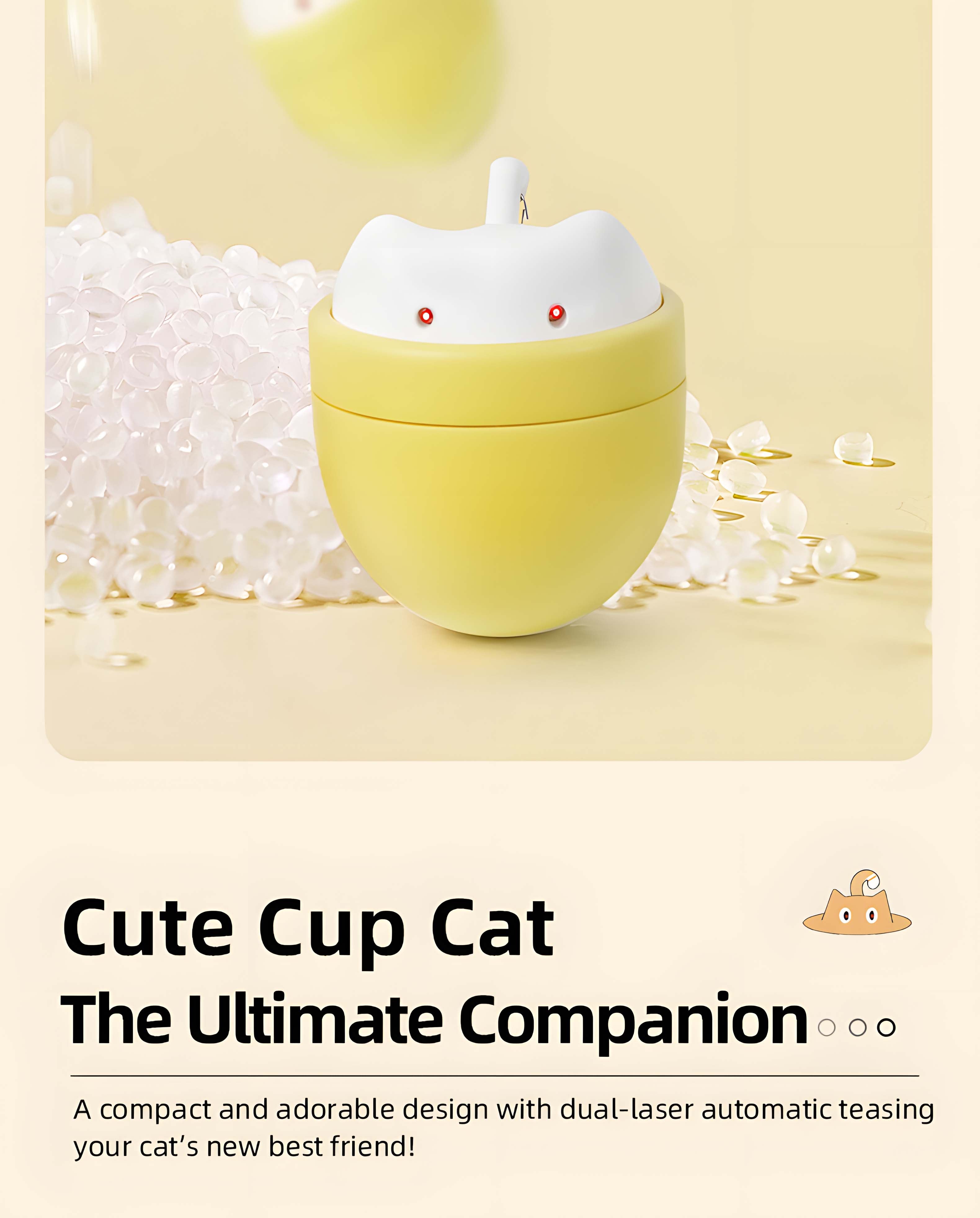 Dual-Laser Rotating Smart Interactive Cat Toy