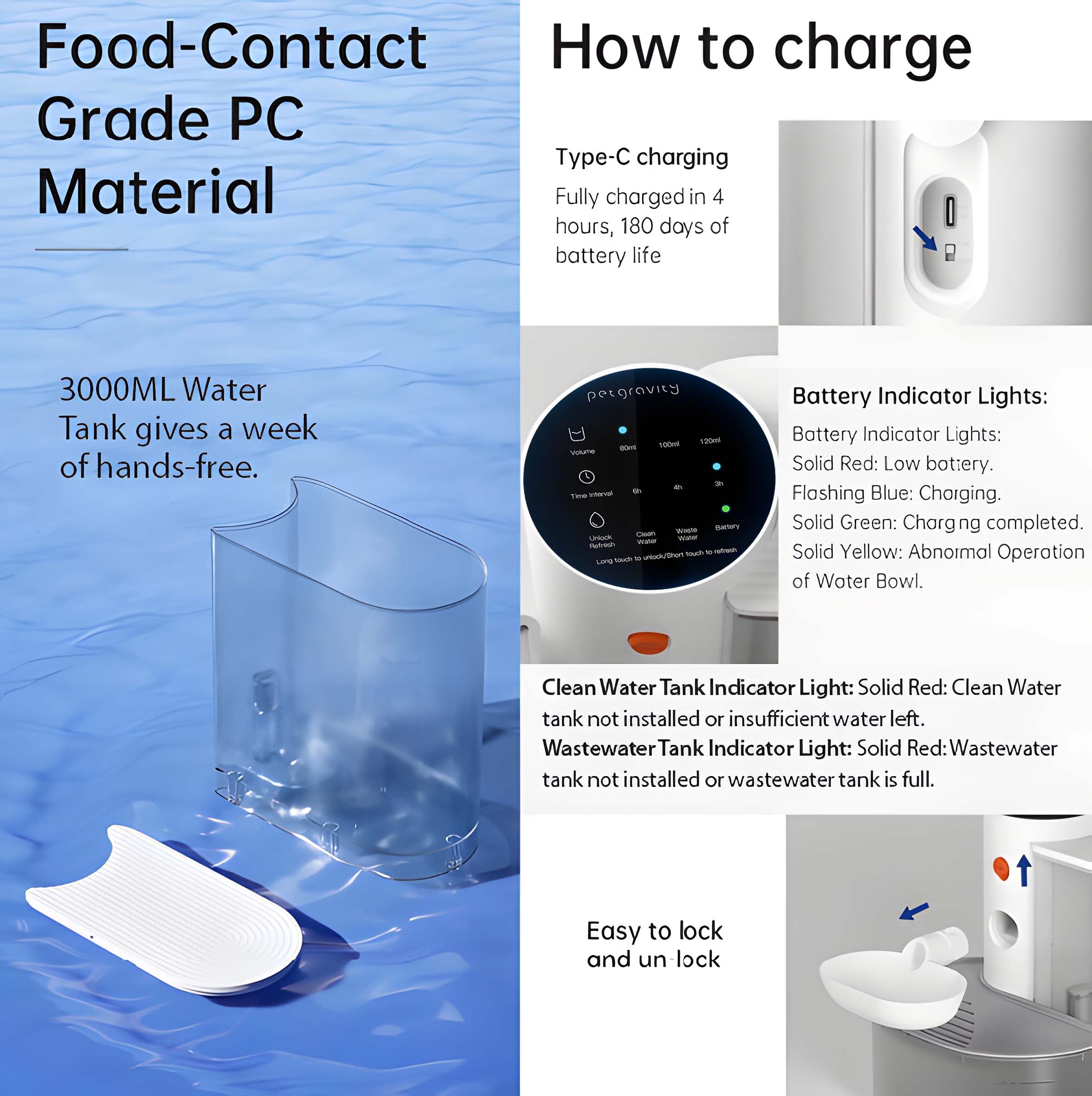 Smart Self-Refill Pet Water Fountain