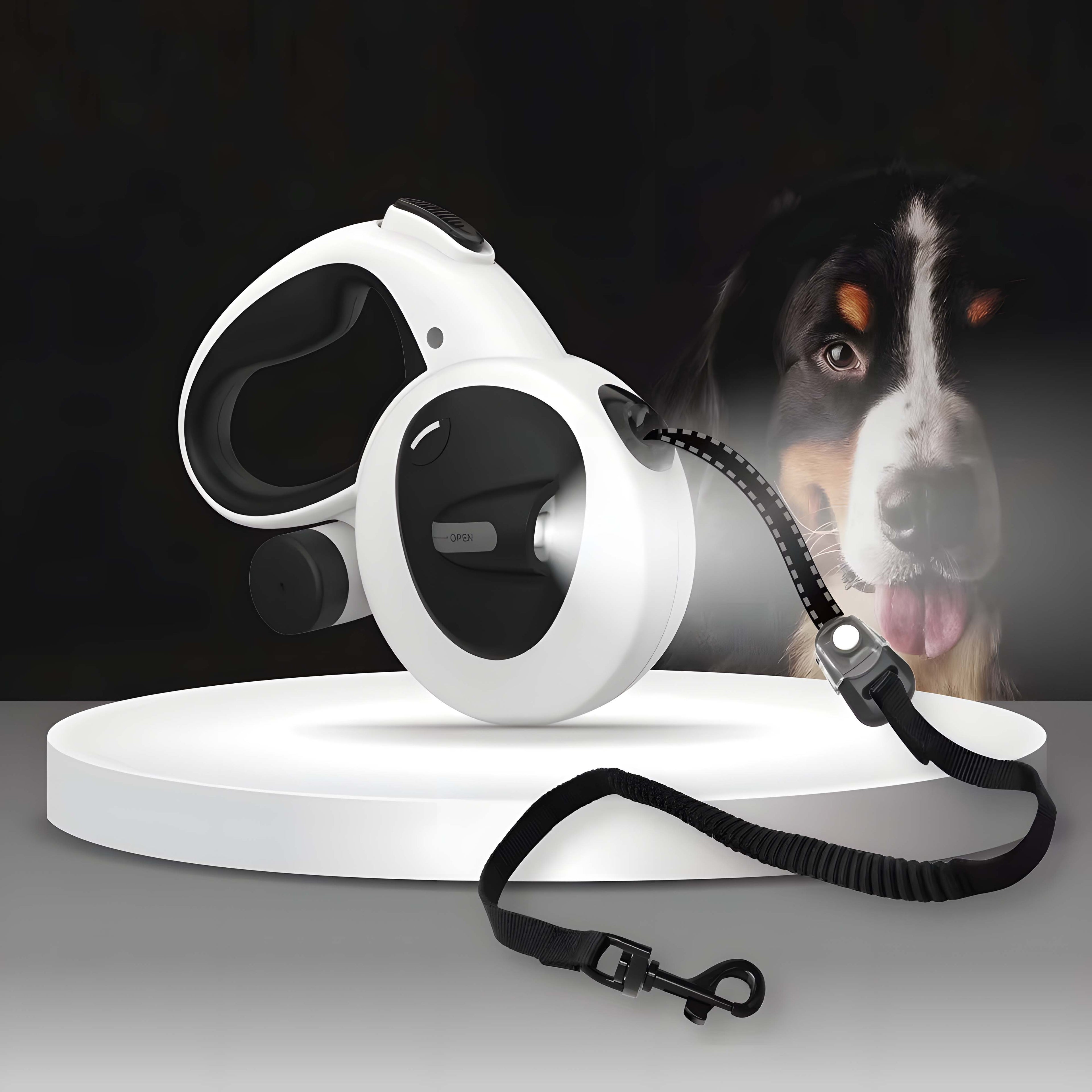 USB-Rechargeable LED Retractable Leash