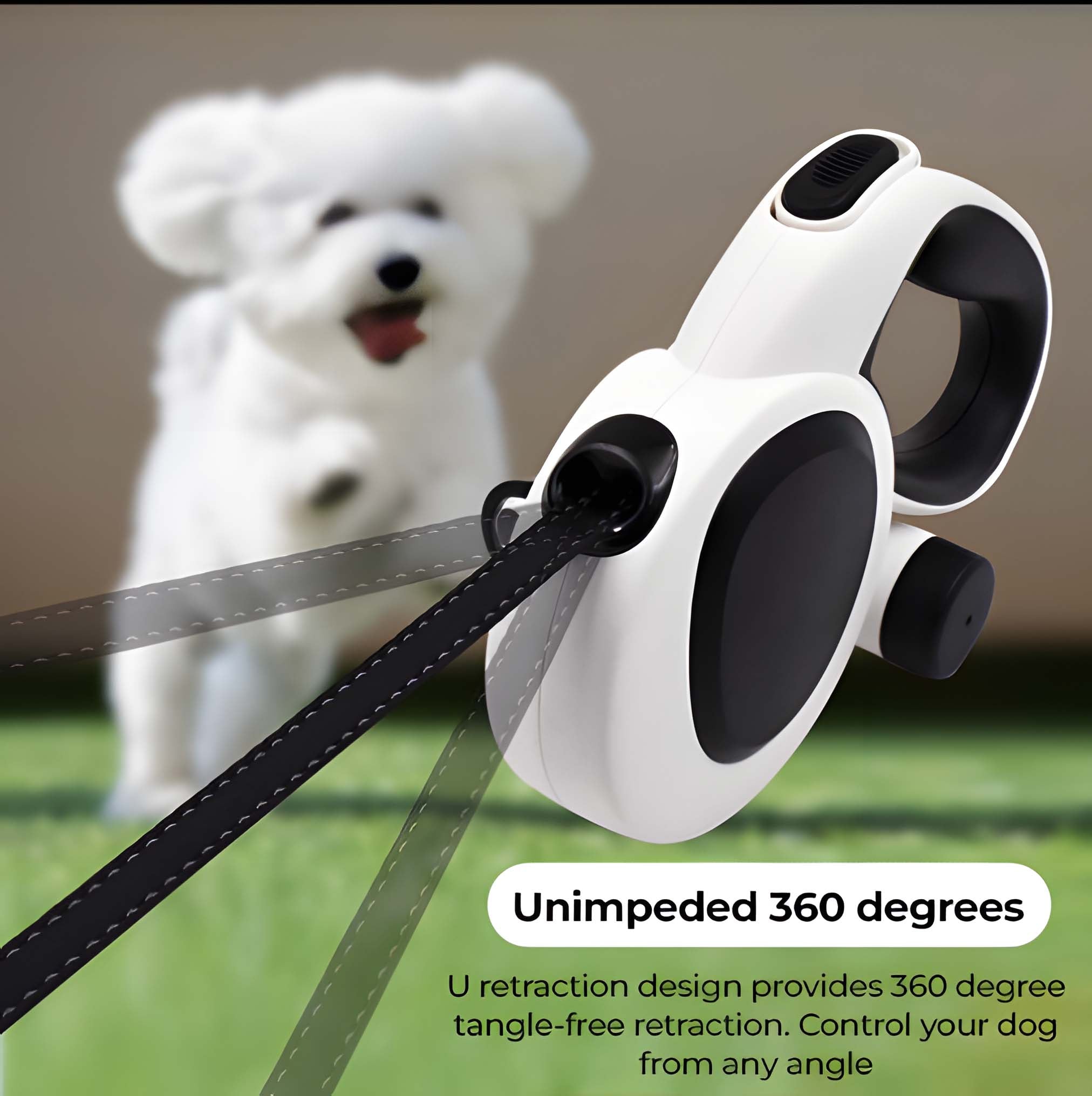 USB-Rechargeable LED Retractable Leash