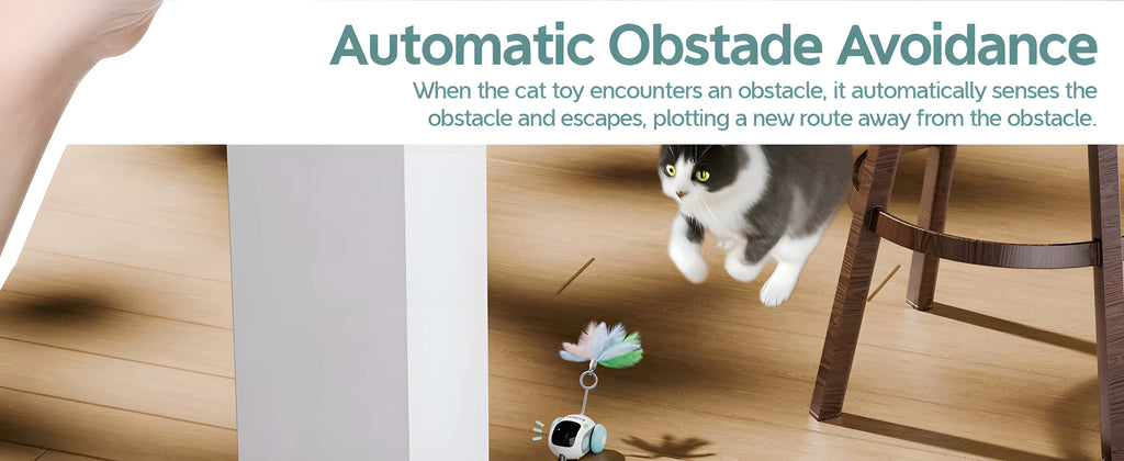 Smart Interactive Cat Car Toy (Automatic + Remote Control)