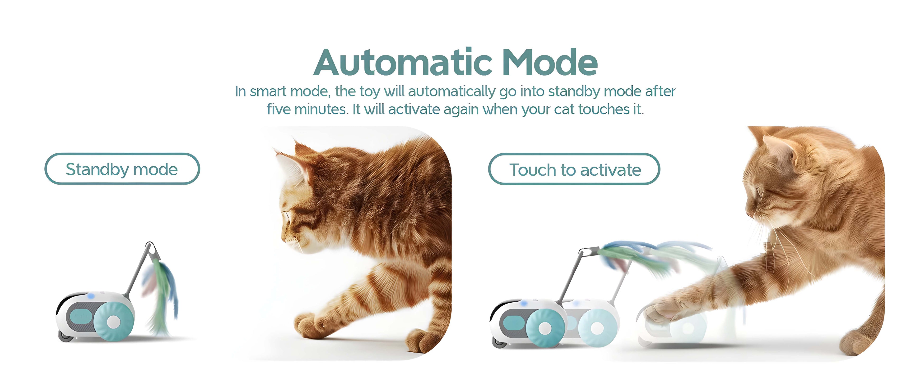 Smart Interactive Cat Car Toy (Automatic + Remote Control)