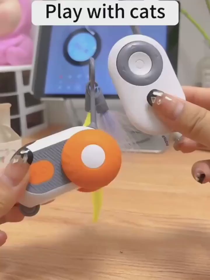 Smart Interactive Cat Car Toy (Automatic + Remote Control)