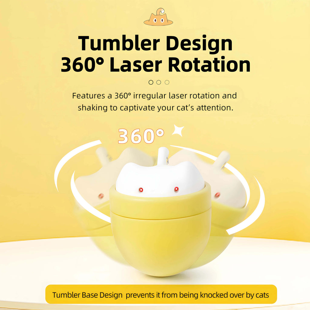 Dual-Laser Rotating Smart Interactive Cat Toy